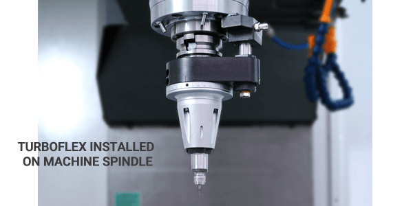 Image of Turboflex Installed on machine spindle