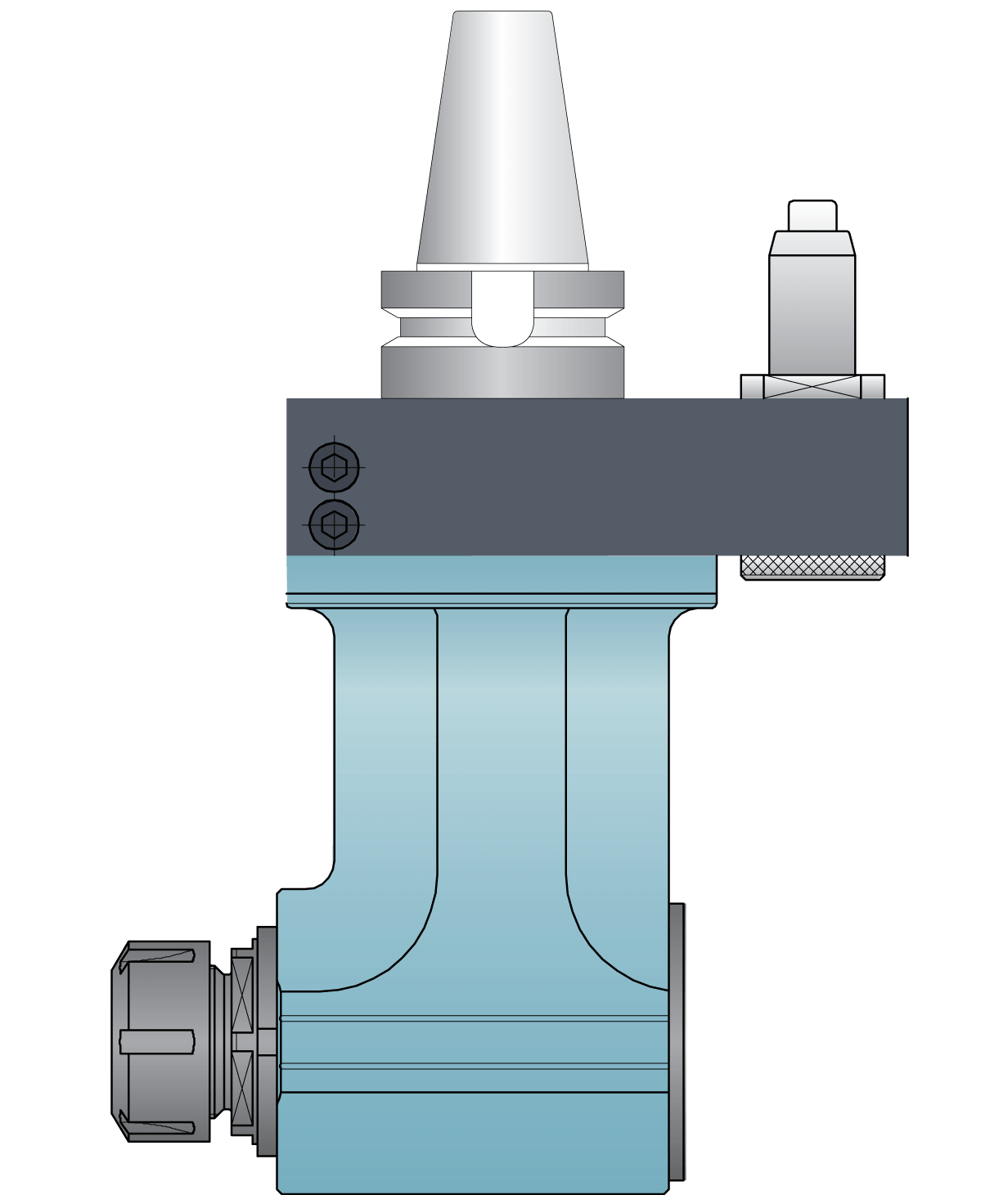 ER-25 T90cn-2.5M Aluminum